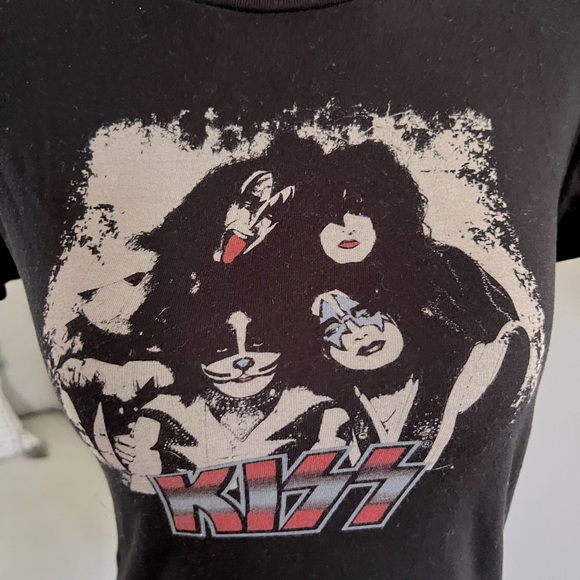 VINTAGE KISS rock back black t-shirt Size: S - Picture 5 of 5